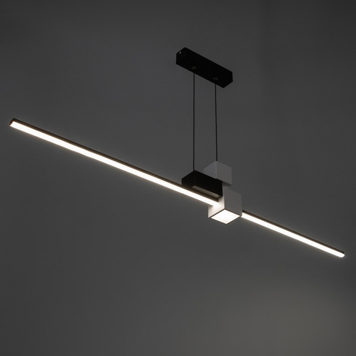 Светильник с ПДУ Светильник с ПДУ "Наоми" LED 20Вт 3000-6000К бело-черный 120х100 см