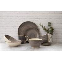 Тарелка керамическая десертная Доляна &laquo;Морской мир&raquo;, d=19 см, цвет коричневый