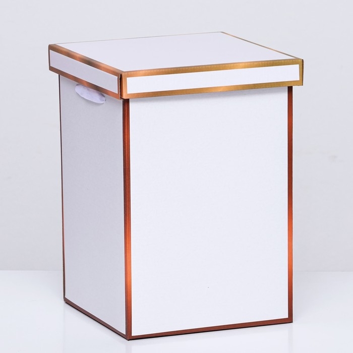 Коробка складная, золотая, 17 х 25 см