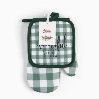 Кухонный набор 2 прихватки Доляна Spring прих. 17*17 см, вареж. 26*16 см,100% п/э Кухонный набор 2 прихватки Доляна Spring прих. 17*17 см, вареж. 26*16 см,100% п/э