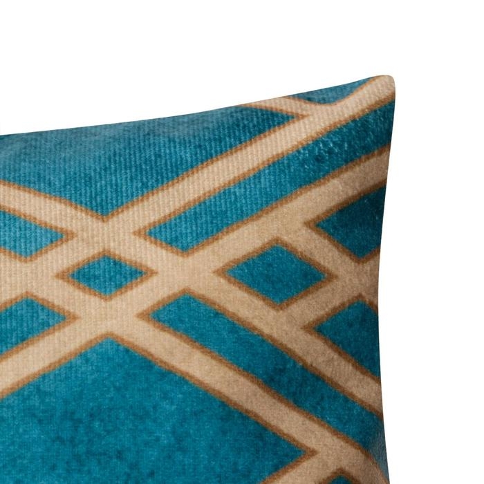 Наволочка декоративная Этель &laquo;Изумруд&raquo; 40х40 см, велюр, 100% п/э