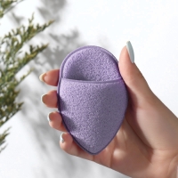 Спонж для умывания «Капелька», 9 × 6 см, с карманом, цвет МИКС Спонж для умывания «Капелька», 9 × 6 см, с карманом, цвет МИКС