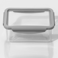 Набор ланч - боксов Доляна, 3 шт, 550 мл, 1,2 л, 2,2 л, прозрачный