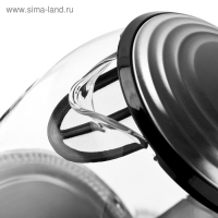 Чайник электрический BRAYER BR1003, стекло, 1.7 л, 2200 Вт, регулировка t°, серебристый Чайник электрический BRAYER BR1003, стекло, 1.7 л, 2200 Вт, регулировка t°, серебристый