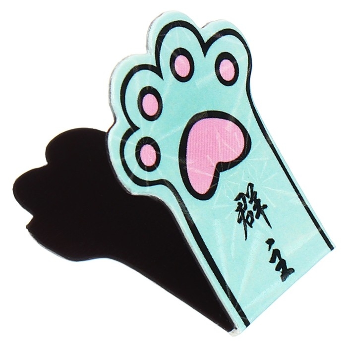 Набор магнитных закладок для книг Calligrata 4 штуки, Набор магнитных закладок для книг Calligrata 4 штуки, "Лапки", МИКС