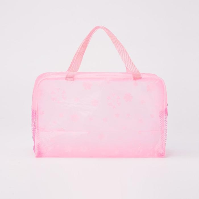 Косметичка на молнии, цвет розовый