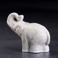 Статуэтка гжель &laquo;Индийский Слон&raquo;, бело-синий,керамика,