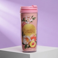 Термостакан со вставкой &laquo;Персиковое 8 марта&raquo;, 350 мл