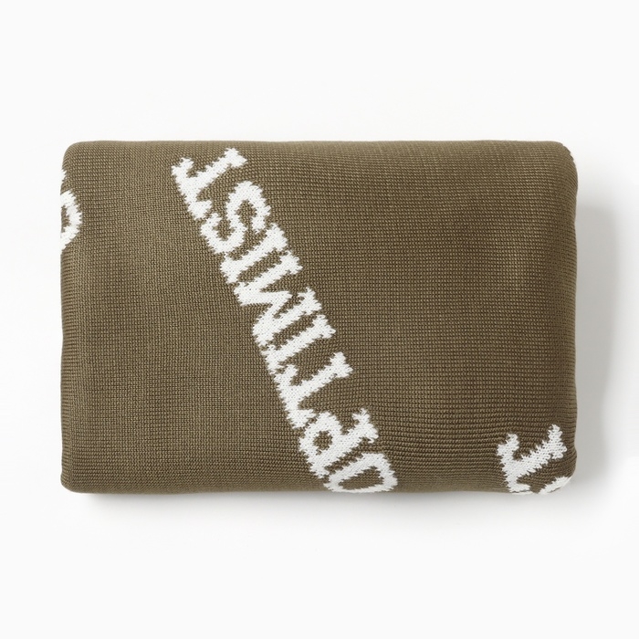 Шарф женский двусторонний MIST зеленый/молочный, размер 47*226см