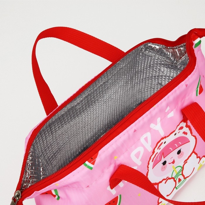 Термосумка на молнии, 4,8 л, цвет розовый Термосумка на молнии, 4,8 л, цвет розовый