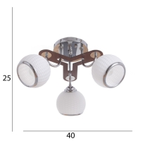 Люстра "Бетти" 3х40Вт Е27 Хром МОДЕЛЬ: 2800299 Люстра "Бетти" 3х40Вт Е27 Хром МОДЕЛЬ: 2800299