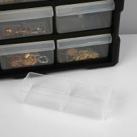 Органайзер универсальный &laquo;Ящик&raquo; 39 мест, пластик, 38,5&times;16&times;47,5 см, цвет чёрный