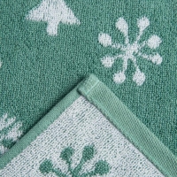 Полотенце махровое Этель &laquo;Ёлочки&raquo; 50х90см, 100% хлопок, 420гр/м2