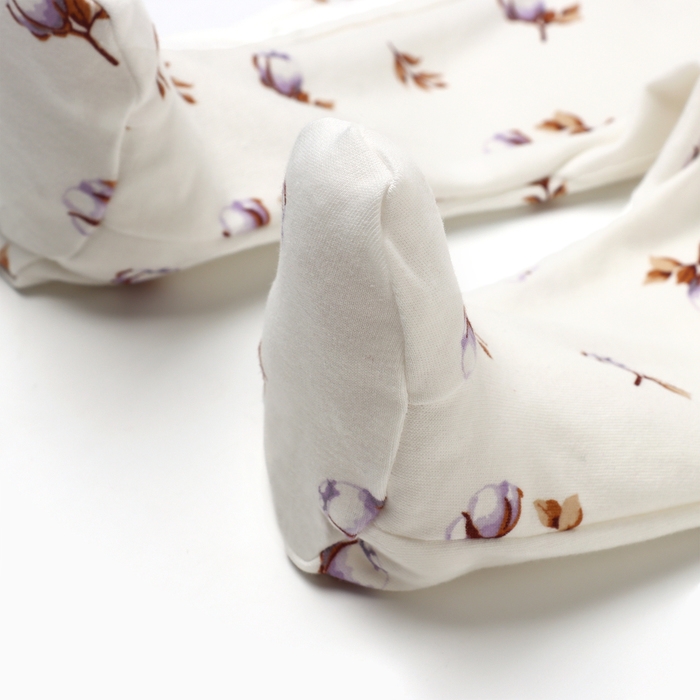 Комбинезон детский с закрытыми ножками, цвет белый, рост 56