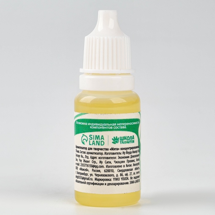 Ароматизатор для творчества «Мята», концентрированный, 10 мл Ароматизатор для творчества «Мята», концентрированный, 10 мл