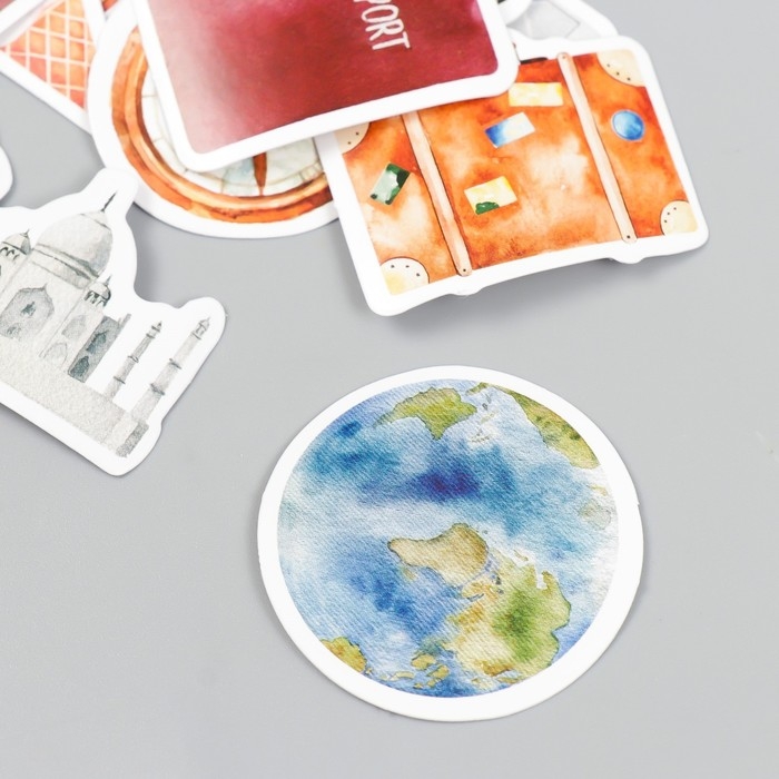 Наклейки для творчества Наклейки для творчества "Набор путешественника" набор 46 шт 4,4х4,4х1,1 см