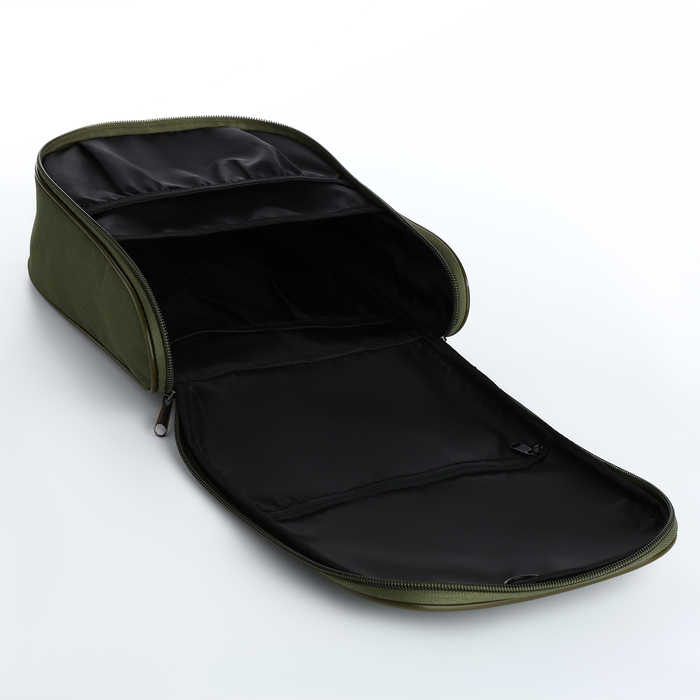 Косметичка-несессер на молнии, цвет хаки Косметичка-несессер на молнии, цвет хаки