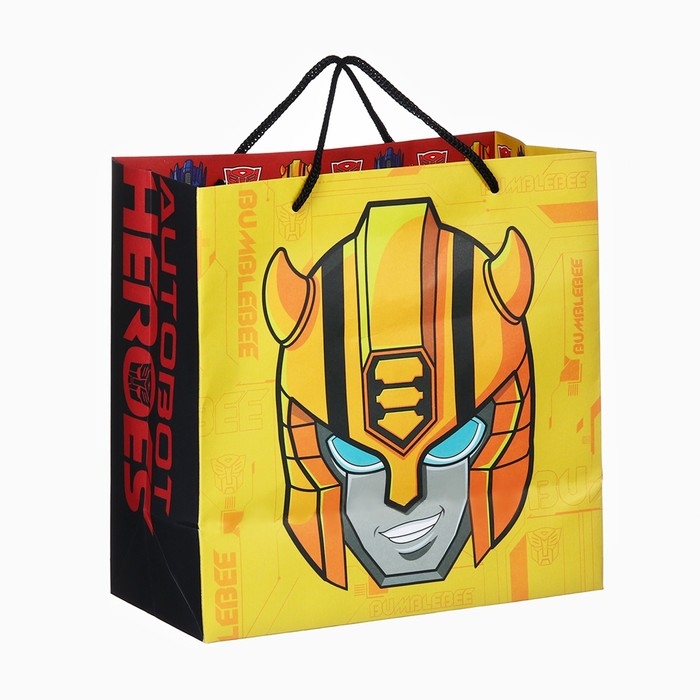 Пакет подарочный крафт Пакет подарочный крафт "Autobot Heroes" 22х22х11 см, Трансформеры