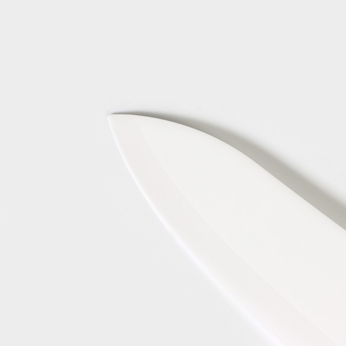 Набор кухонный на подставке &laquo;Изгиб&raquo;, 5 предметов: 4 ножа, 7,5 см, 10 см, 13 см, 15 см, овощечистка, цвет зелёный