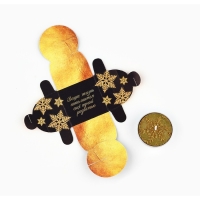 Свеча новогодняя чайная «Новый год: Радость», диам 4 см Свеча новогодняя чайная «Новый год: Радость», диам 4 см