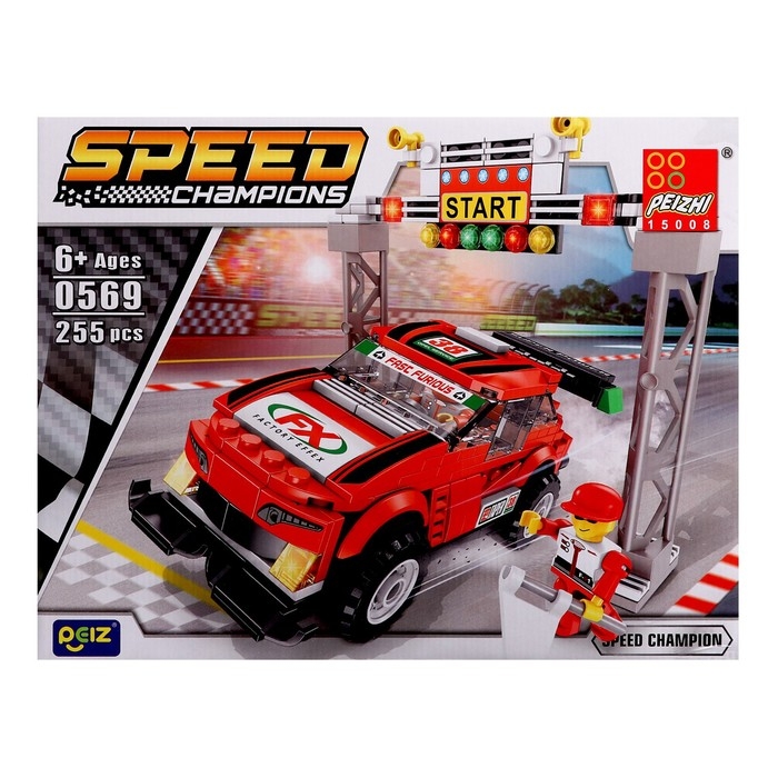 Конструктор Гонка «Тачка», 255 деталей Конструктор Гонка «Тачка», 255 деталей