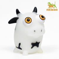 Игрушка для собак "Корова" 12 см, белая/чёрная Игрушка для собак "Корова" 12 см, белая/чёрная