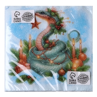 Салфетки новогодние бумажные &laquo;С Новым Годом&raquo;, двухслойные, 33х33 см, 20 шт.