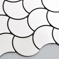 Наклейка интерьерная "Волны" серебро 30х30 см Наклейка интерьерная "Волны" серебро 30х30 см