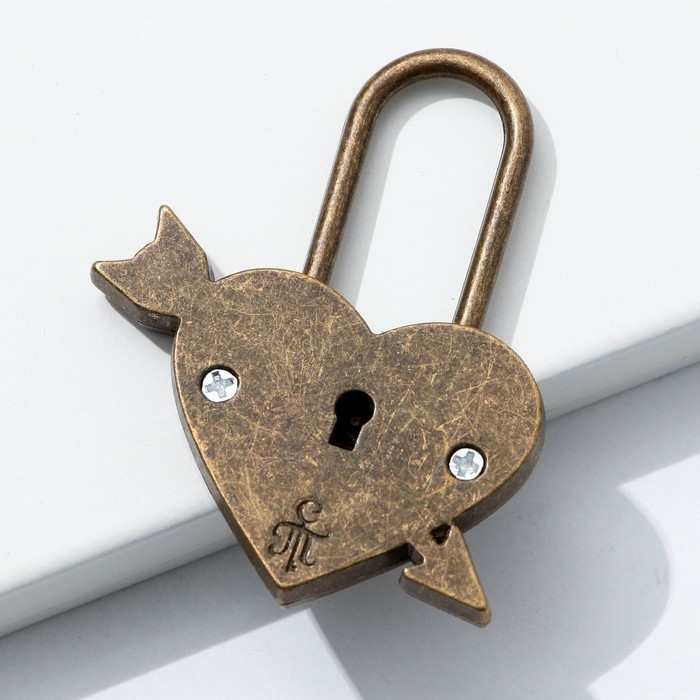 Замок свадебный с ключом &laquo;Вместе навсегда&raquo;.