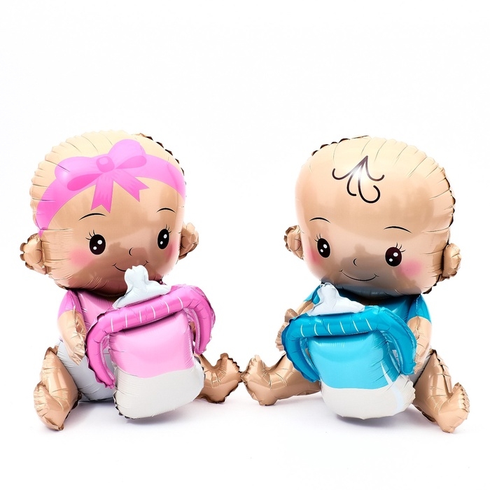 Шар фольгированный 36" &laquo;Улыбающаяся малышка с соской. Девочка&raquo;, под воздух