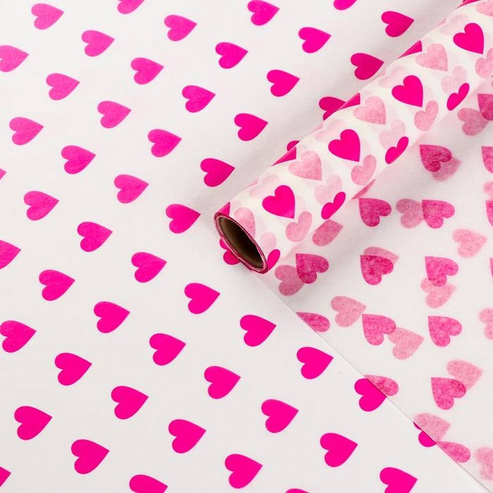 Бумага силиконизированная &laquo;Сердце&raquo;, для выпечки, 0,38 х 5 м