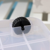 Контейнер для хранения «Мишка и котёнок», 35 л, 50,5×31,5×28 см, на колёсиках, прозрачный Контейнер для хранения «Мишка и котёнок», 35 л, 50,5×31,5×28 см, на колёсиках, прозрачный