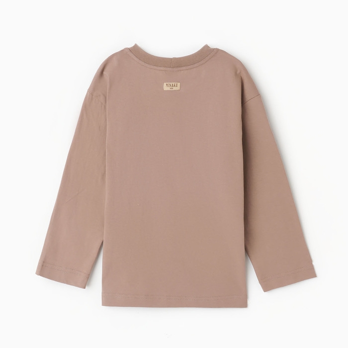 Лонгслив детский MINAKU, цвет бежевый, рост 152 см