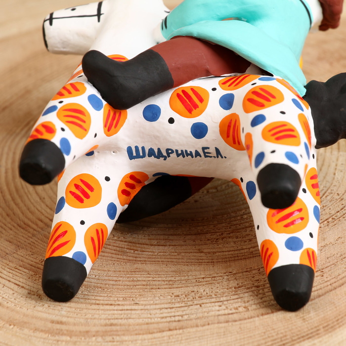 Дымковская игрушка Дымковская игрушка "Всадник с балалайкой"