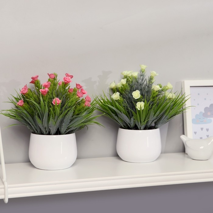 Бонсай "Сердечные розочки" 9х23 см, микс