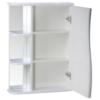 Зеркало-шкаф для ванной комнаты "Тура 5501", с тремя полками, 55 х 15,4 х 70 см