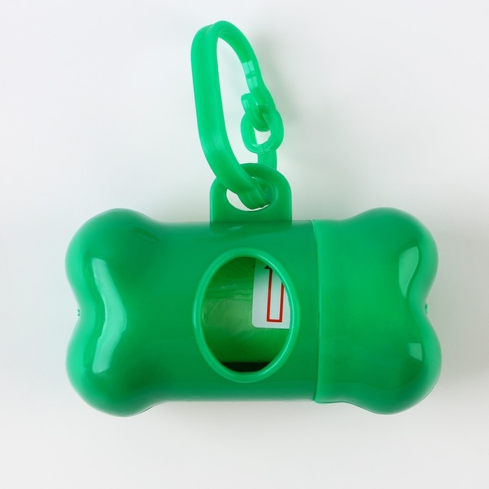 Контейнер с пакетами для уборки за собаками &laquo;Гулять&raquo; (рулон 15 шт)