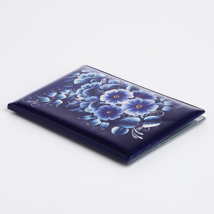 Обложка для паспорта, цвет синий