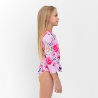 Купальник слитный детский MINAKU с рукавами, рост 122-128