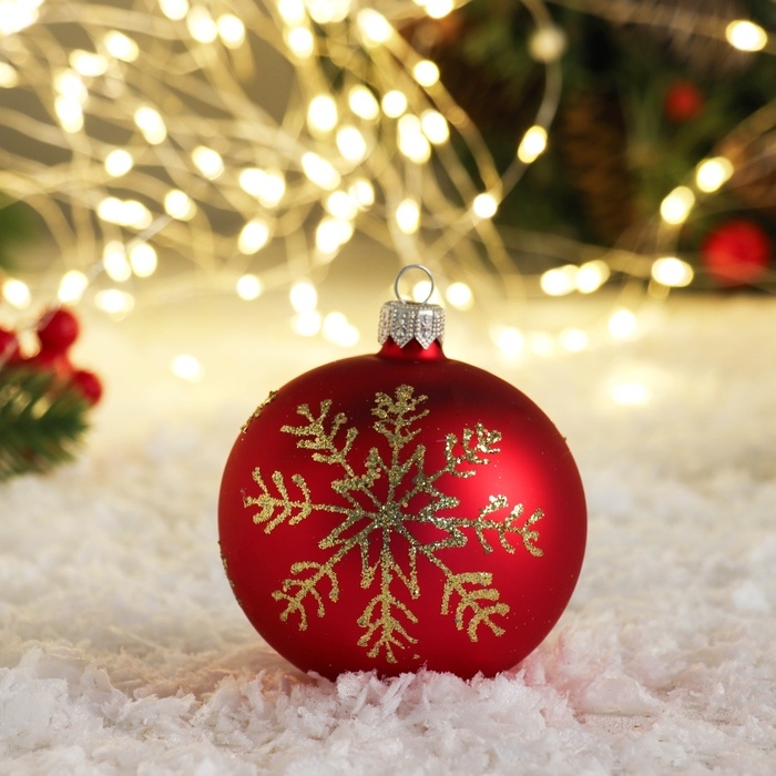 Шар "Снежок" 8,5 см