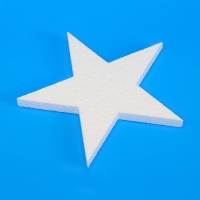 Форма из пенопласта "Звезда", 25 х 2 см Форма из пенопласта "Звезда", 25 х 2 см