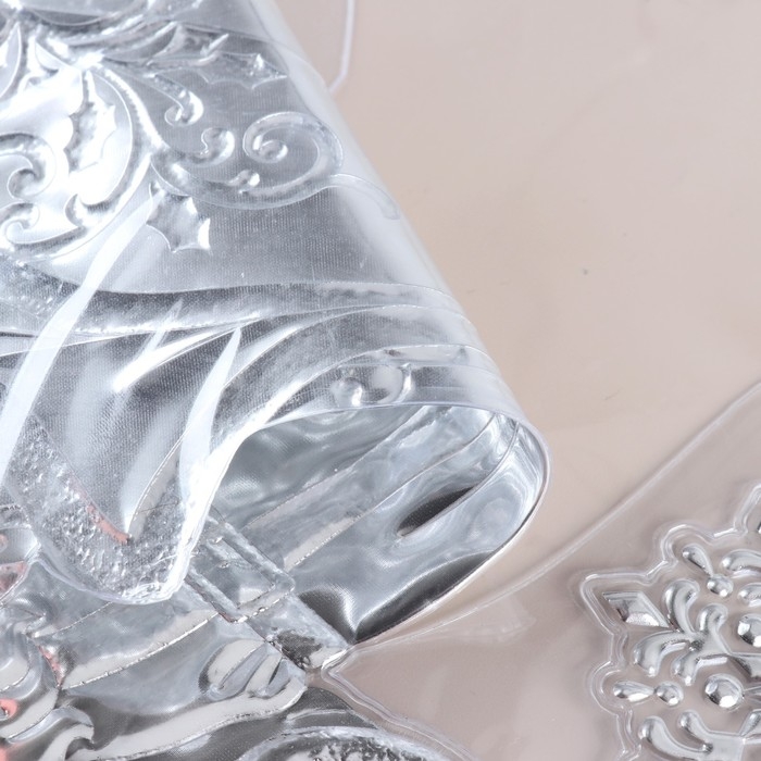 Наклейки на окна "Новогодние" Дед Мороз, сани, 38х30 см