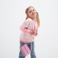 Сумка детская для девочки "Блестящий котик", на клапане, цвет розовый, 15х4х12 см Сумка детская для девочки "Блестящий котик", на клапане, цвет розовый, 15х4х12 см