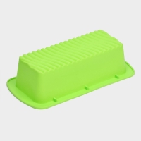 Форма для выпечки Доляна &laquo;Хлеб. Полосы&raquo;, 27,5&times;13,5&times;7 см, цвет зеленый