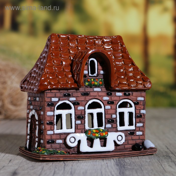 Аромалампа Домик &laquo;Натали&raquo;, ручная работа, микс, 12,5 см