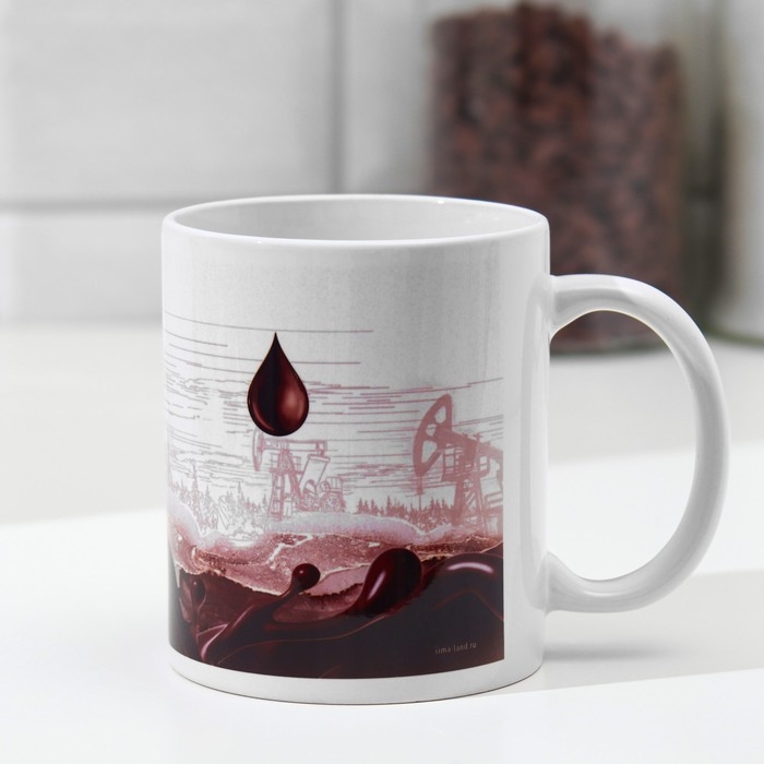 Кружка &laquo;Нефтяник&raquo; станок, нефть, 320 мл