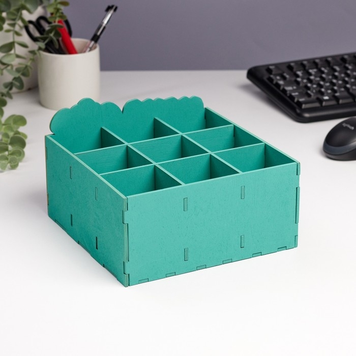 Органайзер для хранения мелочей "Медвежата" 9 отделений 19х19х12