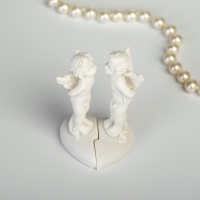 Сувенир полистоун "Ангелочки поцелуй на сердце" набор 2 шт 6х4х3,5 см Сувенир полистоун "Ангелочки поцелуй на сердце" набор 2 шт 6х4х3,5 см