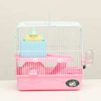 Клетка для грызунов "Пижон" с замком, 31 х 24 х 27 см, розовая Клетка для грызунов "Пижон" с замком, 31 х 24 х 27 см, розовая