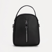 Сумка-саквояж на молнии, цвет чёрный Сумка-саквояж на молнии, цвет чёрный